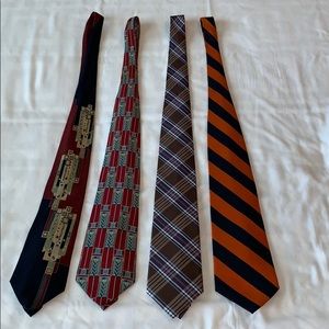 Lot of neckties: Auburn, Izod, Frank Lloyd Wright